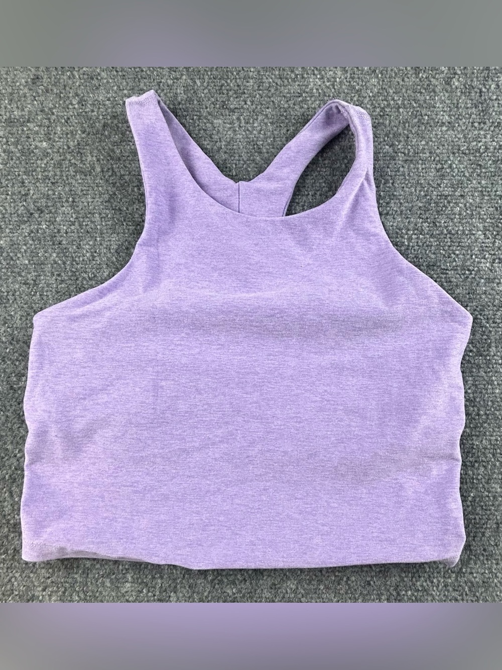 Beyond Yoga Focus Cropped Tank Lavender Size M Built In Bra